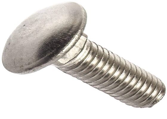 M5 304 SS A2-70 METAL BOLT Carriage Bolt Passivated Round Head Square Neck