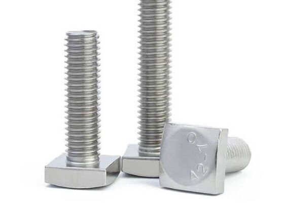 18-8 A2 A4 SS316 SS304 SS316L Stainless Steel Inox Square Hammer Head T Bolt Metal Bolt