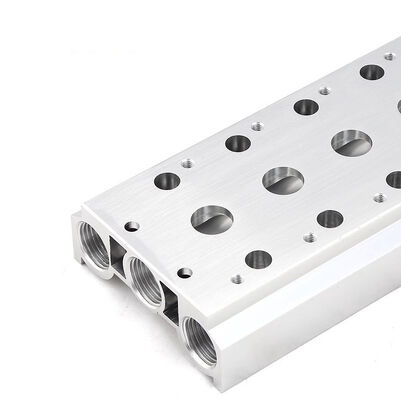 Aircraft-grade Aluminum / Stainless Steel Manifold Block Flow Channels ...